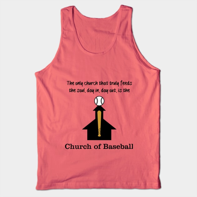 Church of Baseball Tank Top by LeftField